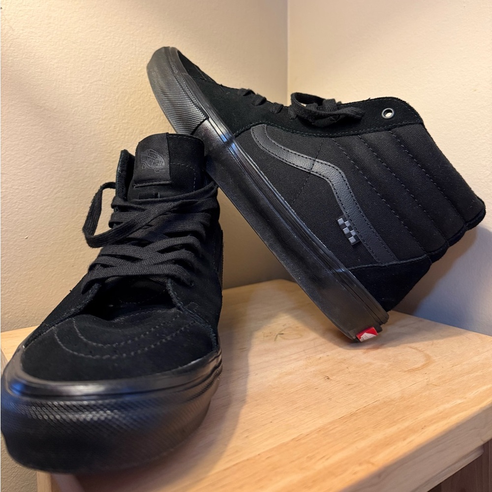 Vans Sk8-Hi PopCush Black Skate Shoes Men’s 13 High Top